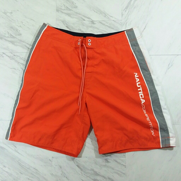 mens orange bathing suits